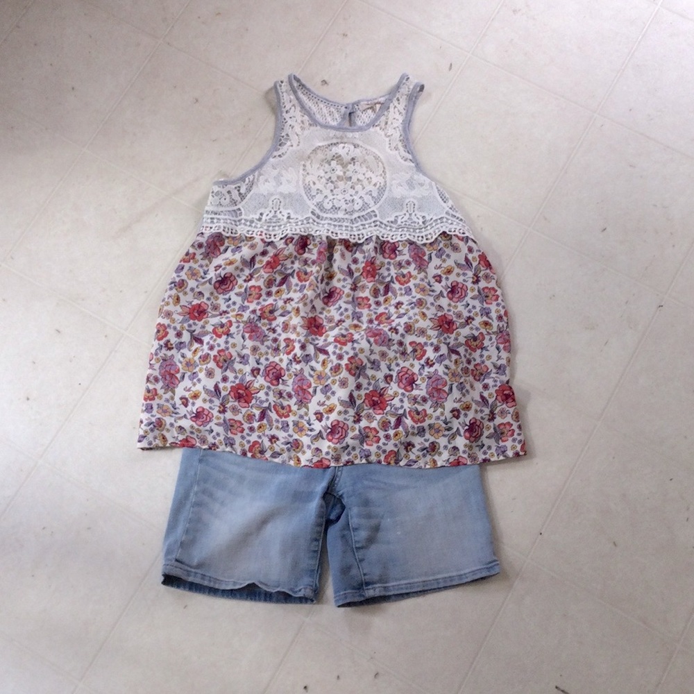 Lace summer top.